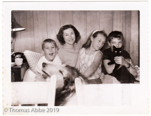 Abbe Family on Montauk, Polaroid