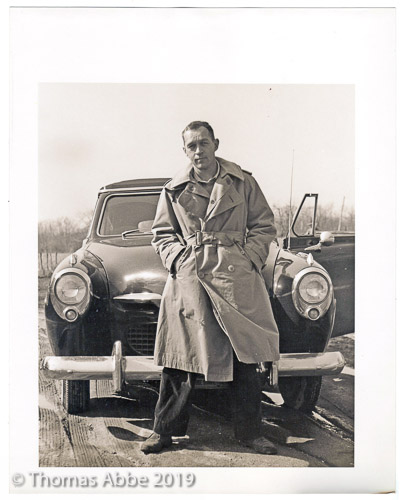 James Abbe Jr Self Portrait with Studebaker